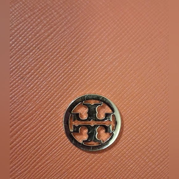 EUC Tory Burch Hard Orange Saffiano Leather & Silk Sleeve Glasses Sunglass Cases - Picture 10 of 11